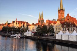 The beautiful gothic city of Lübeck is dressing up for Christmas Germany