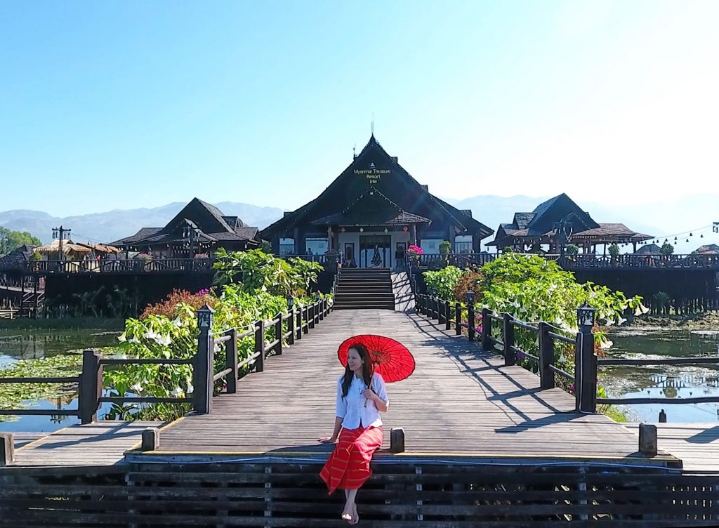 Wonderful views by Myanmar Treasure hotel by Inle Lake Myanmar Burma photoshoot blogger